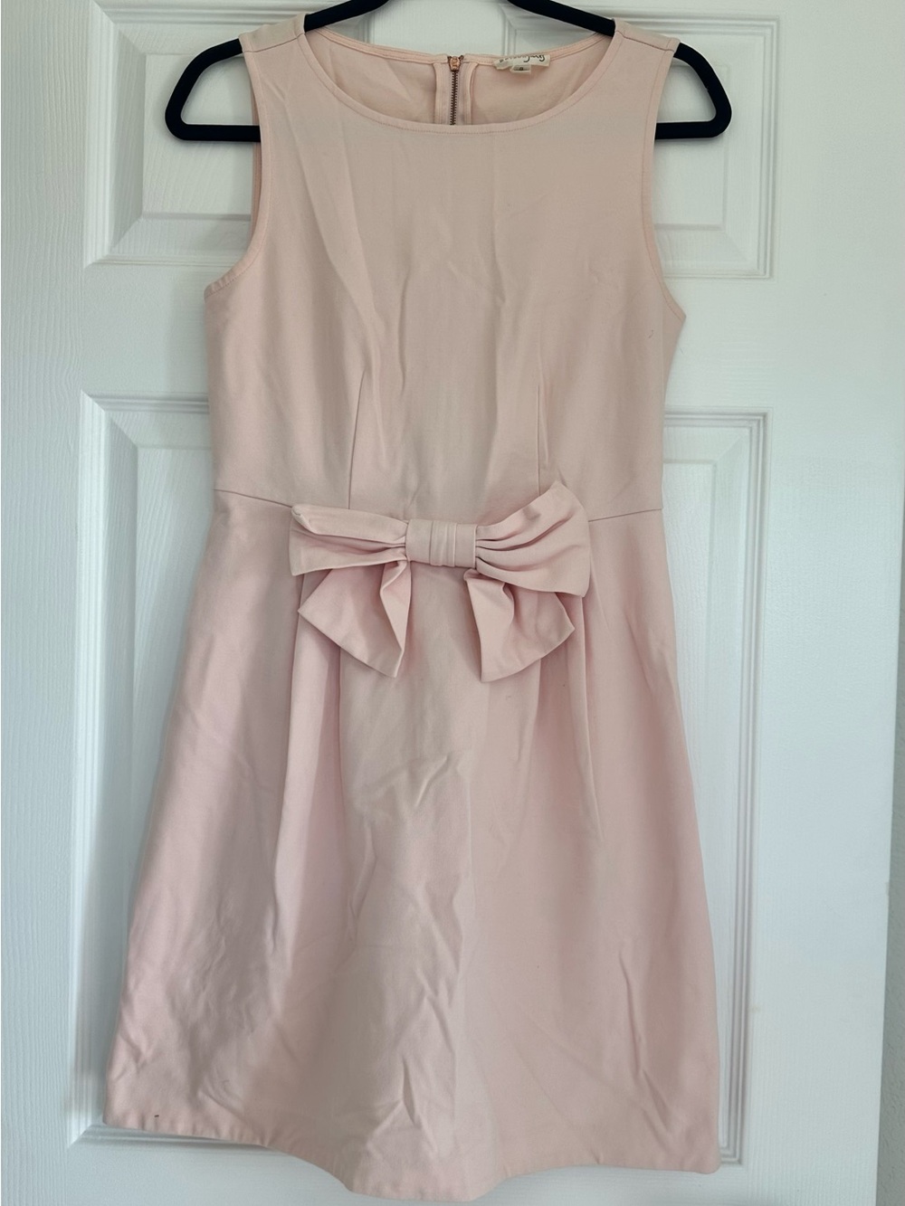 Maison Jules Pink Bow Waist Fit & Flare Dress Size S Sleeveless